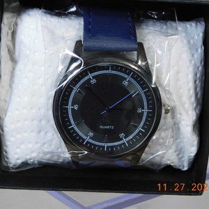 SUPERIOR QUARTZ ALL BLUE WATER RESISTANT WATCH